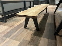 Diphano pure boomstam tuintafel met zitbank en 4 stoelen - afbeelding 4 van  8