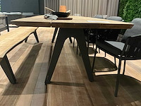 Diphano pure boomstam tuintafel met zitbank en 4 stoelen - afbeelding 5 van  8