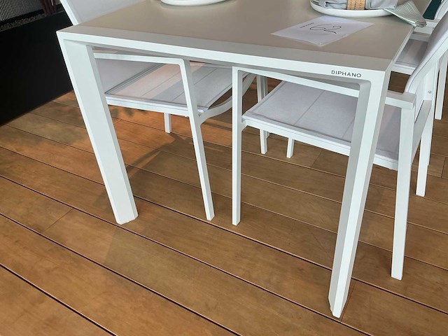 Diphano selecta terrastafel met stoelen - afbeelding 3 van  8