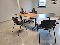 Directiebureau met ladenblok en 3 stoelen - afbeelding 2 van  3