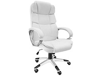 Directiestoel met houten armleuningen - wit - afbeelding 3 van  9