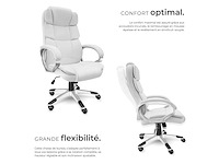 Directiestoel met houten armleuningen - wit - afbeelding 5 van  9