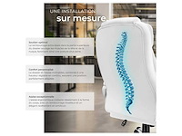 Directiestoel met houten armleuningen - wit - afbeelding 6 van  9