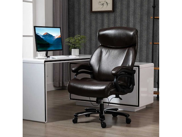 Directiestoel voor grote maten - bruin - afbeelding 4 van  11