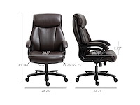 Directiestoel voor grote maten - bruin - afbeelding 6 van  11