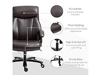 Directiestoel voor grote maten - bruin - afbeelding 11 van  11