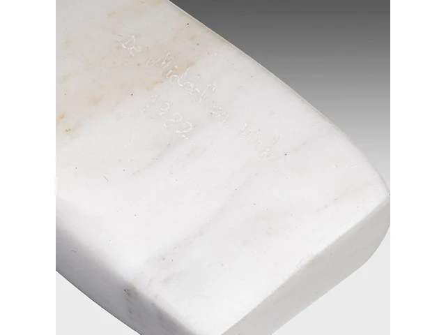 Dirk de middeleer (1954), two figures, 1982, marble sculpture 110 cm. (43.31 in.) - afbeelding 7 van  7