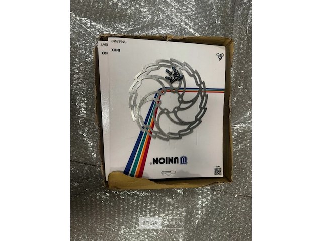 Disc brake rotor dbr-03-160/160mm windcutter, incl. 6 stainless steel bolts - afbeelding 1 van  1