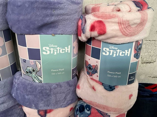 Disney home assorti fleece plaids 130 x 160 cm (14x) - afbeelding 2 van  13