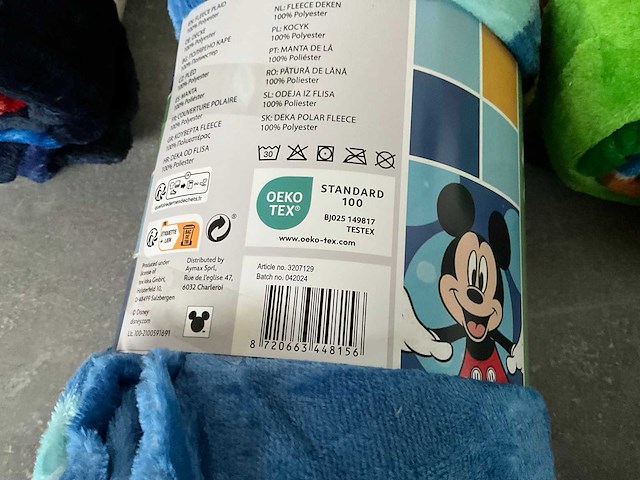 Disney home assorti fleece plaids 130 x 160 cm (18x) - afbeelding 10 van  13