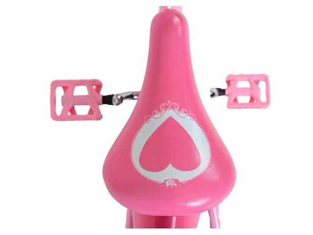Disney prinzessin disney princess 14 inch dubbele remmen roze fiets - afbeelding 5 van  5
