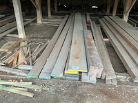 Divers houten balken en planken (18x) - afbeelding 1 van  3