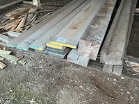 Divers houten balken en planken (18x) - afbeelding 2 van  3