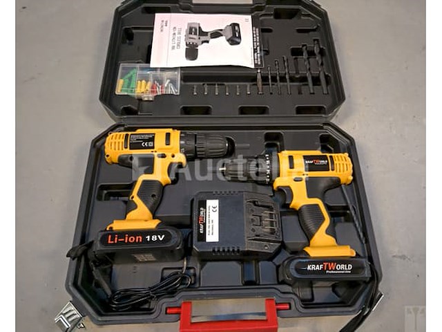 Divers waaronder betonschaar boutenschaar 42 inch, 25 delige ring steeksleutelset, 17 delige kracht adapter en kogelgewricht set, zware sloophamer 6 kilo en draadloze schroevendraaier set 18v - afbeelding 4 van  12