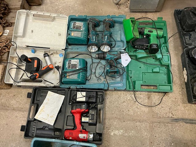 Diverse accugereedschap (5x) - afbeelding 1 van  12