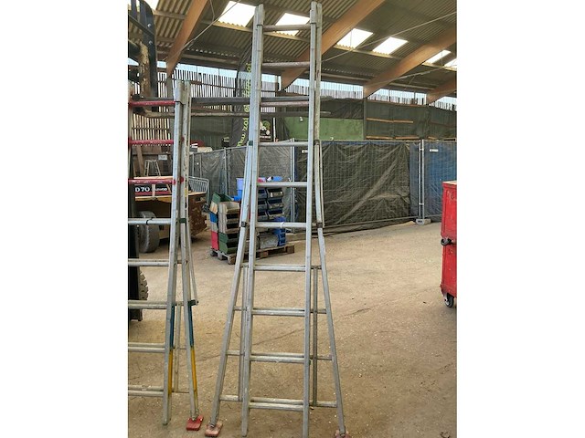 Diverse alu schuifladders (2x) - afbeelding 2 van  5