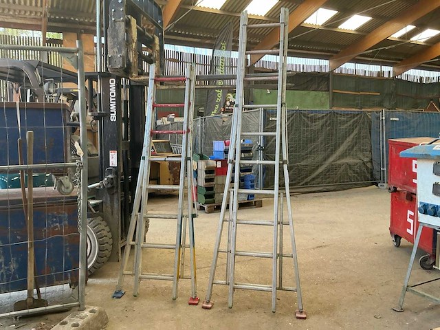 Diverse alu schuifladders (2x) - afbeelding 1 van  5