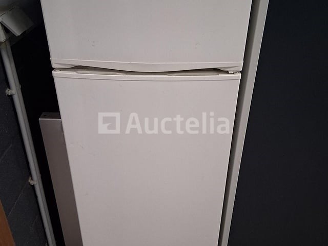 Diverse apparaten: 1 koelkast/vriezer (het koelkastgedeelte koelt niet meer), een 60 cm afzuigkap, een glas, een scherm voor pc - afbeelding 1 van  5