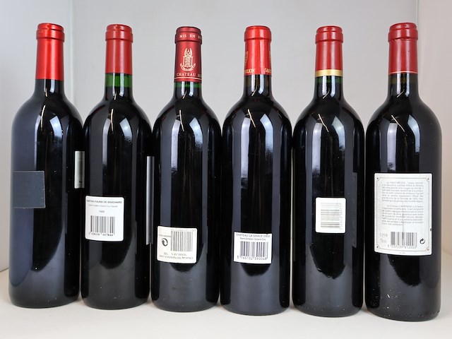 Diverse bordeauxwijnen 1997, 1998, 1999 & 2003 (6x) - afbeelding 2 van  4