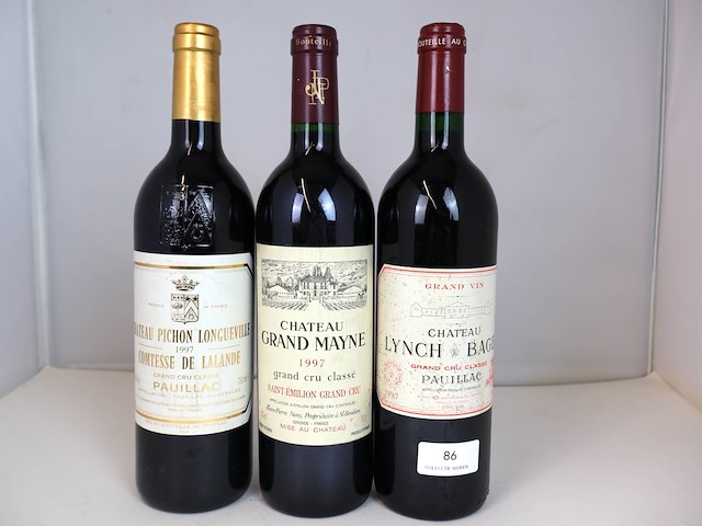 Diverse bordeauxwijnen 1997 (3x) - afbeelding 1 van  3