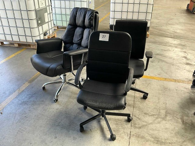Diverse bureaustoelen (3x) - afbeelding 1 van  5