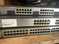 Diverse cisco systems catalyst 3750 netwerkswitches (3x) - afbeelding 2 van  7
