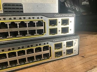 Diverse cisco systems catalyst 3750 netwerkswitches (3x) - afbeelding 4 van  7