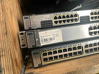 Diverse cisco systems catalyst 3750 netwerkswitches (3x) - afbeelding 5 van  7