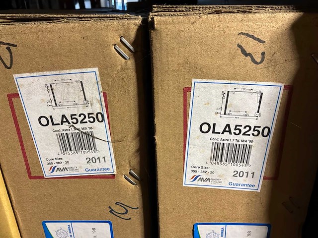 Diverse condensatoren en radiatoren voor opel (11x) - afbeelding 6 van  7