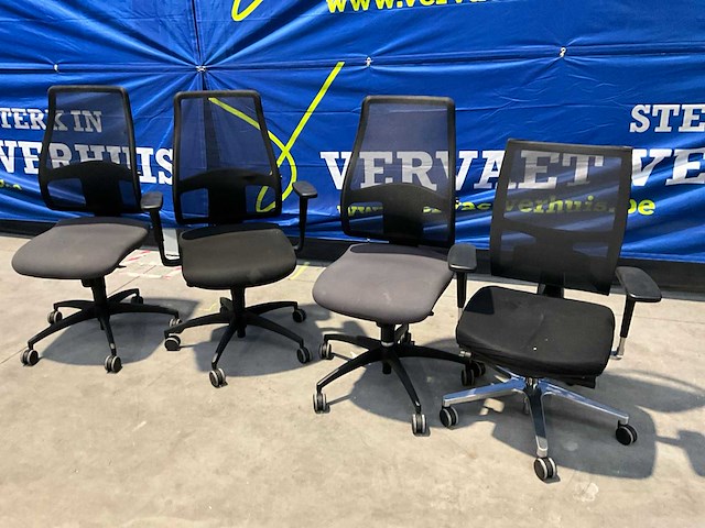Diverse ergonomische bureaustoelen (4x) - afbeelding 1 van  8