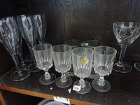 Diverse glazen , whisky, champagne en christal d'arc totaal 13x - afbeelding 1 van  1