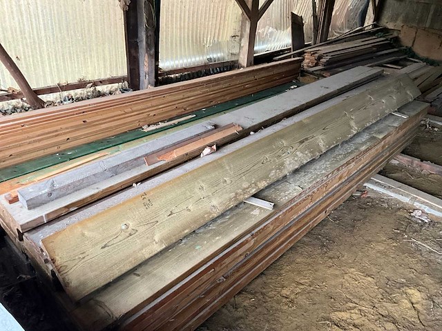 Diverse grenen houten planken (150x) - afbeelding 2 van  8