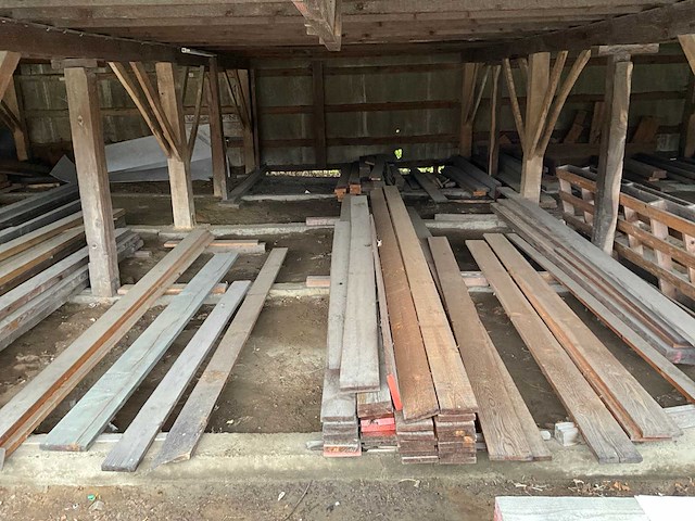 Diverse grenen houten planken (85x) - afbeelding 4 van  8