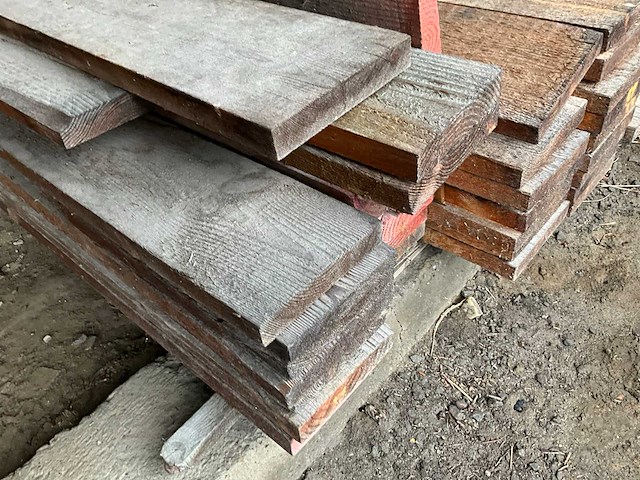 Diverse grenen houten planken (85x) - afbeelding 5 van  8