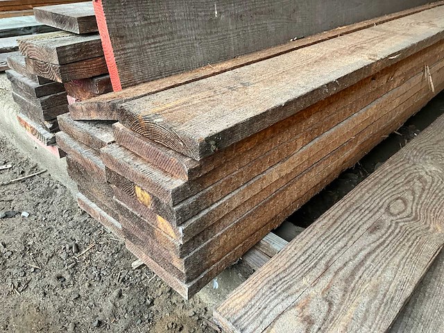 Diverse grenen houten planken (85x) - afbeelding 6 van  8