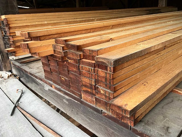 Diverse grenen houten planken en latten 1e keus (160x) - afbeelding 7 van  10