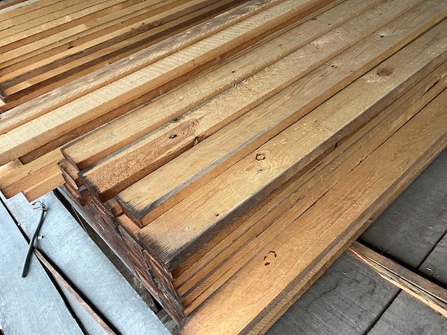 Diverse grenen houten planken en latten 1e keus (160x) - afbeelding 8 van  10