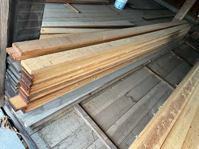 Diverse grenen houten planken en latten 1e keus (160x) - afbeelding 10 van  10