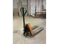 Diverse hand hydraulische palletwagen (2x), waaronder 1 defect - afbeelding 4 van  7