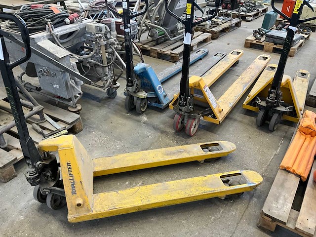 Diverse hand hydraulische palletwagen (4x) - afbeelding 4 van  10