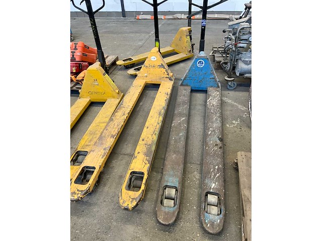 Diverse hand hydraulische palletwagen (4x) - afbeelding 5 van  10