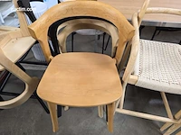 Diverse houten bijzetstoelen flexfurn (22x) - afbeelding 6 van  9