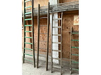 Diverse houten ladders (5x) - afbeelding 3 van  4