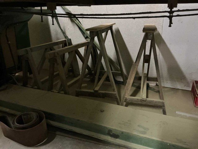 Diverse houten schragen (16x) - afbeelding 2 van  6