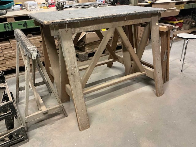 Diverse houten schragen (16x) - afbeelding 3 van  6