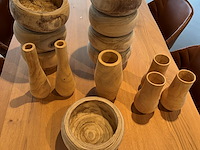 Diverse houten vazen/schalen - afbeelding 3 van  5
