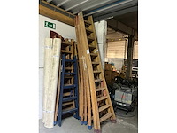 Diverse houten vouwladders (8x) - afbeelding 2 van  4