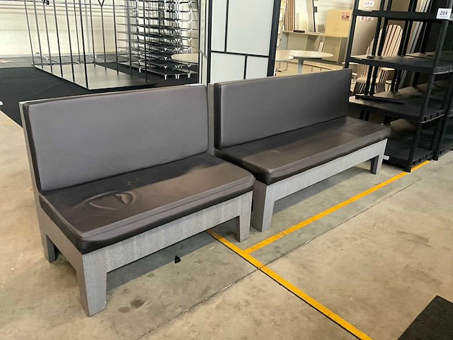 Diverse houten zitbanken (2x) - afbeelding 1 van  9