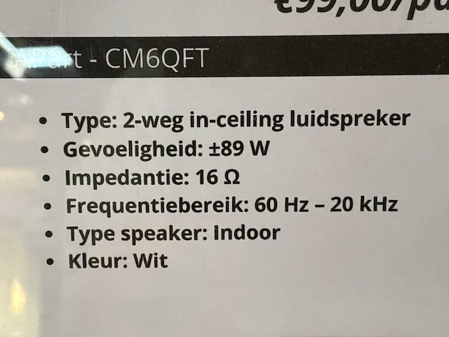 Diverse inbouwspeakers - afbeelding 3 van  11
