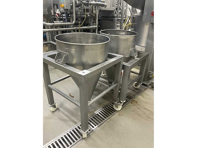 Diverse industriële rvs mengketels (2x) - afbeelding 2 van  11
